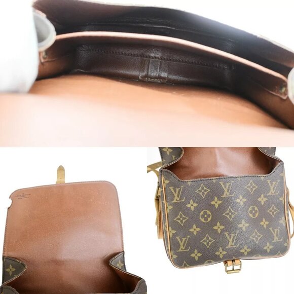 LOUIS VUITTON Cartouchiere MM Shoulder Bag Monogram Leather Brown M51253 30FB216 - Picture 11 of 16